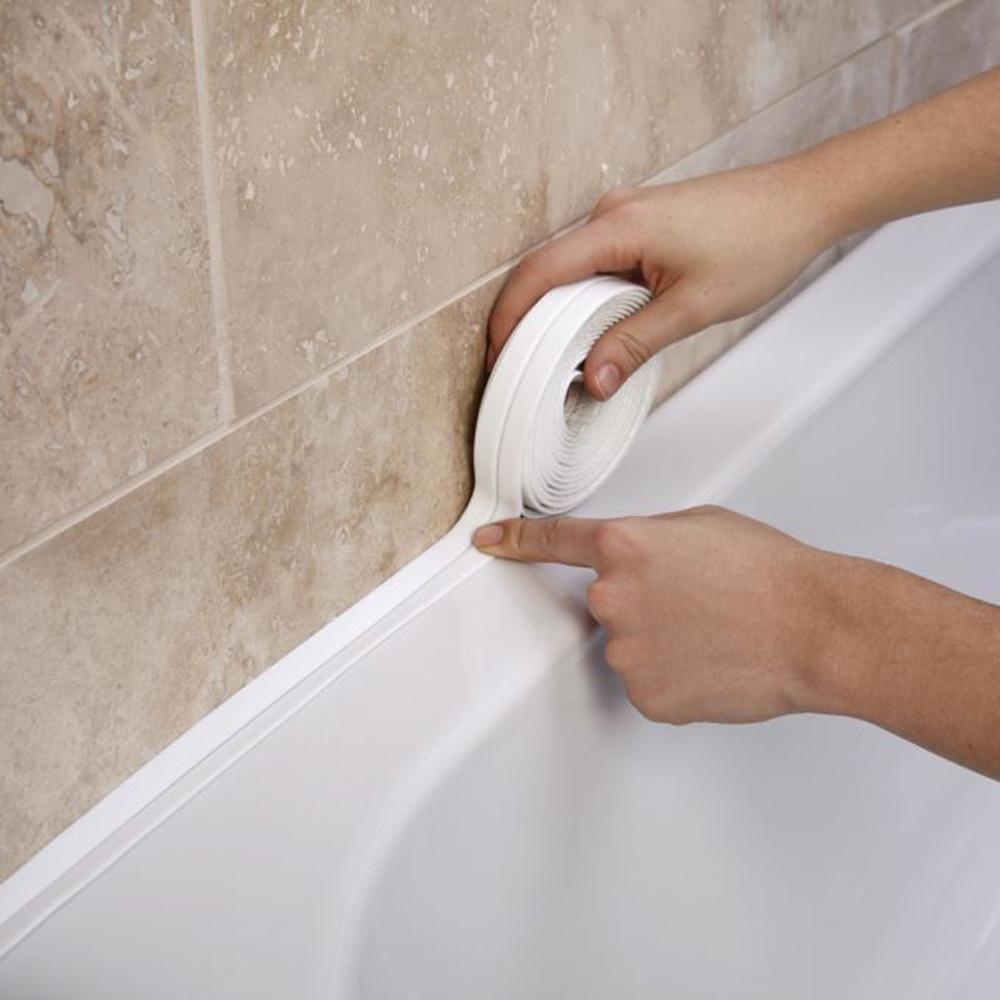 2020 наклейки для ванной комнаты Душ раковина ванна уплотнительная лента белый ПВХ самоклеющиеся наклейки на стену водонепроницаемый стикер на стену кухня|Наклейки на стену| | АлиЭкспресс